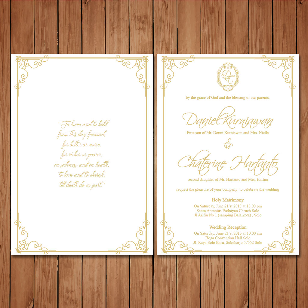 Desain undangan pernikahan 2017